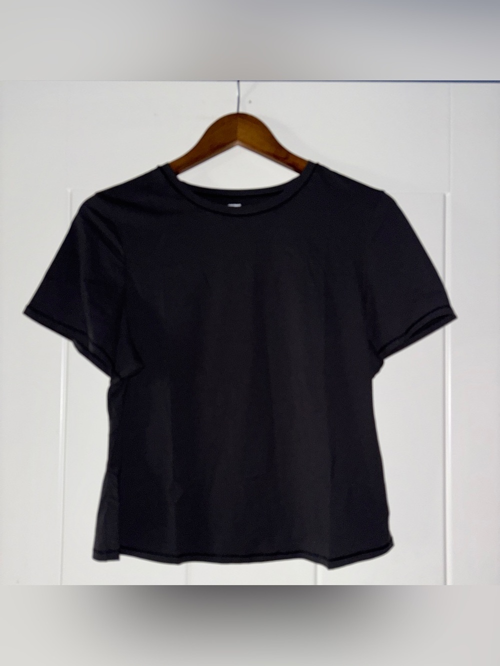 Skims Fit Everybody Short Sleeve Onyx T-Shirt Women 2X NEW Jersey Stretch Fitted